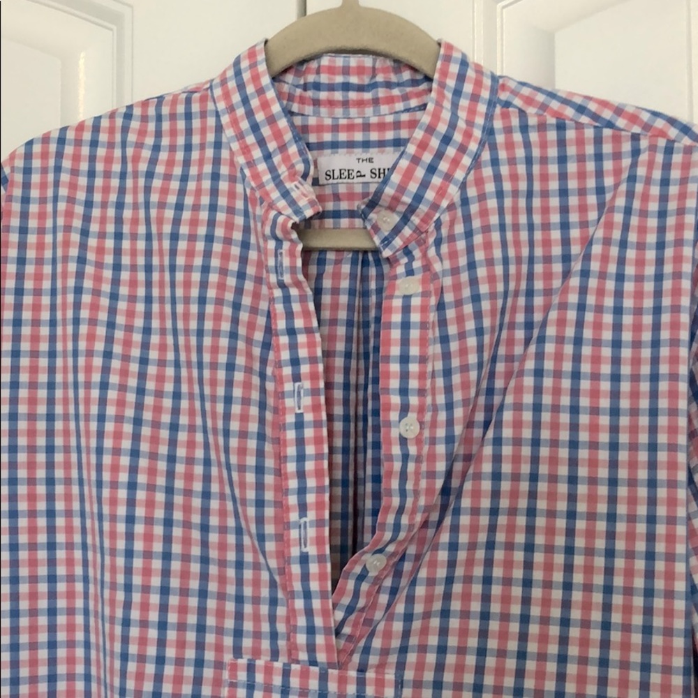 Like New!! The Sleep Shirt in pink plaid